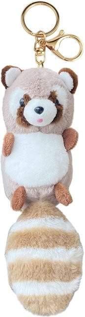 Anhänger Plüsch Waschbär, braun, Mädchen - Bild 1