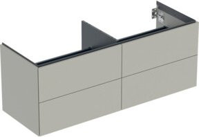 Geberit Waschtischunterschrank One in Greige, lackiert, B/T/H: 133,2 x 50,4 x 47,0 cm - Bild 1