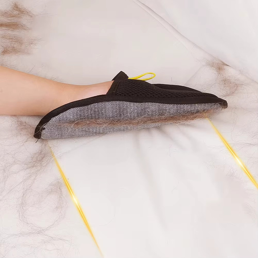HOCOSHINE Tierhaarentferner-Handschuhe zur Fellpflege für Hunde, Katzen und Kaninchen in Schwarz - Bild 3