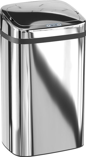HOMCOM Sensor Mülleimer 30L Automatik Mülleimer mit Bewegungssensor aus Edelstahl in Silber - Bild 1