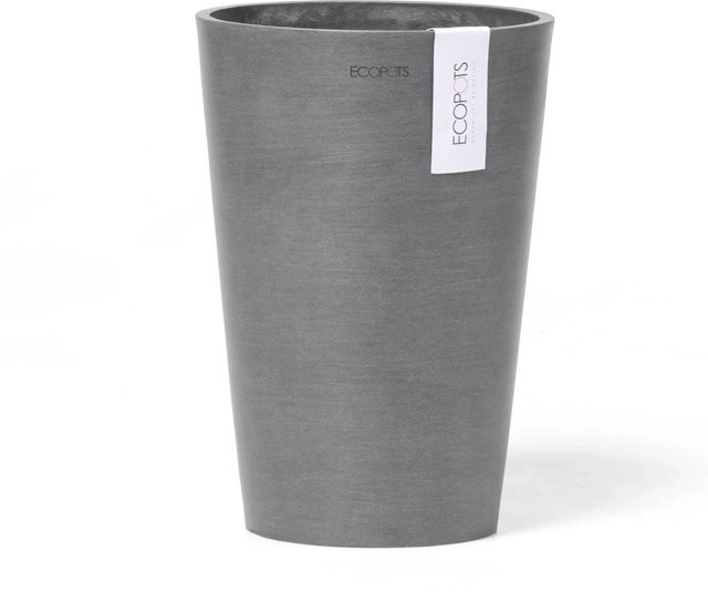 Ecopots Vase Pisa Grau Höhe: 17,5 cm, Durchmesser: 3 cm - Bild 1