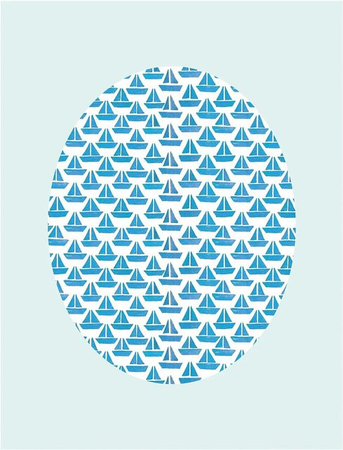 Komar Wandbild Shelly Aqua in Blau, B: 40 cm, H: 50 cm - Bild 1