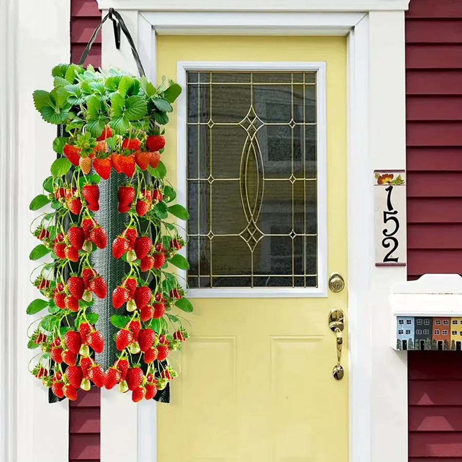 Hängender Erdbeer-Pflanzkasten als vertikaler Gartensack für den Balkon, ideal für Indoor- und Outdoor-Pflanzen - Bild 5
