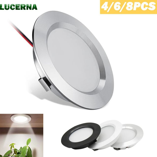 LUCERNA LED Einbaustrahler Slim 12V, runder Mini Downlight in Weiß für Küche und Wohnzimmer - Bild 1
