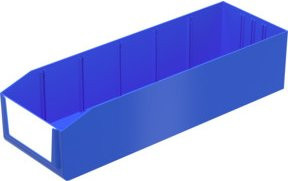 Bito Regalkästen PK4131 in Blau, B/H/T: 39,5 x 9,0 x 13,6 cm - Bild 1