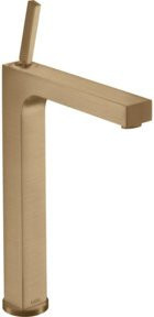 Hansgrohe Axor Citterio Waschtisch-Einhebelmischer in Gold mit Pin-Griff und Pop-up-Abfluss - Bild 1