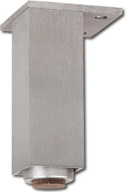 Simausrom Möbelfuß aus Aluminium in Silber gebürstet, verstellbar, B/T: 40 x 40 mm, Höhe: 160 mm - Bild 1