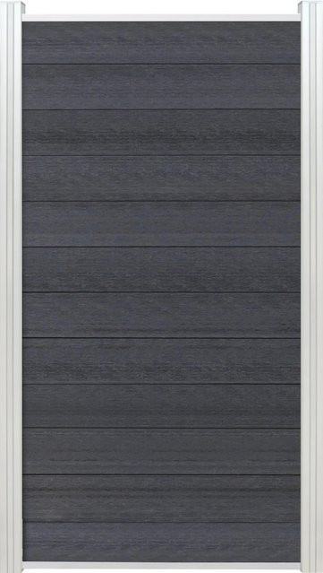 T & J Ecosteck Start & Abschluss für Schmalelement, Silber, B/T/H: 32 x 20 x 90 cm - Bild 1