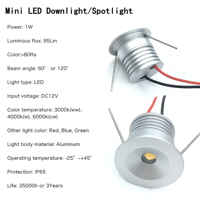 YELEDWAY Mini-LED-Einbaustrahler IP65 mit Fernbedienung, dimmbarer Decken-Downlight aus Aluminium, Farbe: Weiß, Durchmesser: 25 mm - Bild 2