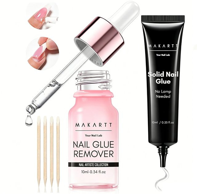 Makartt Nagelkleber und Nagelkleberentferner, Acetonfrei - Bild 1