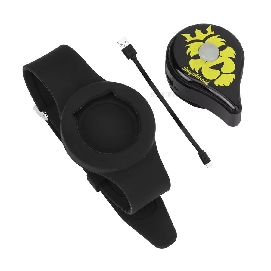 MBCHIPSTAR Bluetooth Armband für Powermon Go Plus mit USB-Ladefunktion und digitaler Uhr in Schwarz - Bild 5