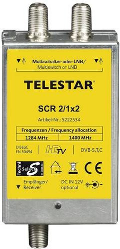Telestar SCR 2/1x2 SAT Multischalter Unicable in Silber - Bild 1