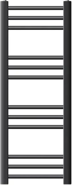 LuxeBath Badheizkörper Sahara Anthrazit gerade mit Seitenanschluss, Höhe: 80 cm, Breite: 30 cm - Bild 2
