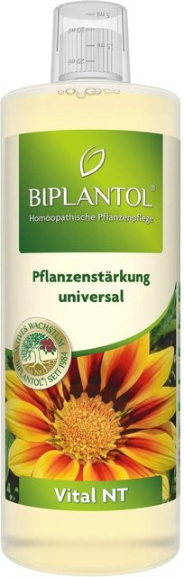 Biplantol Pflanzenstärkungsmittel Vital NT 1,0 l Homöopathisches Pflanzentonikum für Bäume, Sträucher, Zierpflanzen, Kakteen und Bonsai - Bild 1