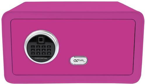 Olympia 7113 GOsafe 210FP Tresor mit Fingerabdruckschloss, Zahlenschloss und Schlüsselschloss in Pink - Bild 1