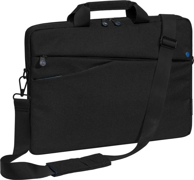 PEDEA Notebooktasche Fashion für 17,3 Zoll in Schwarz/Blau - Bild 1