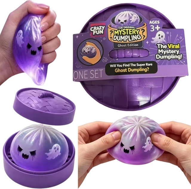 Schylling Halloween-Geister-Dumpling, Fidget-Spielzeug, ab 14 Jahre - Bild 1
