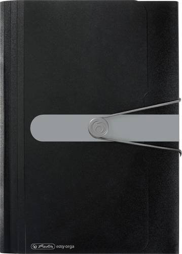 Herlitz Fächermappe easy orga to go DIN A4 aus Kunststoff Schwarz Transparent - Bild 1