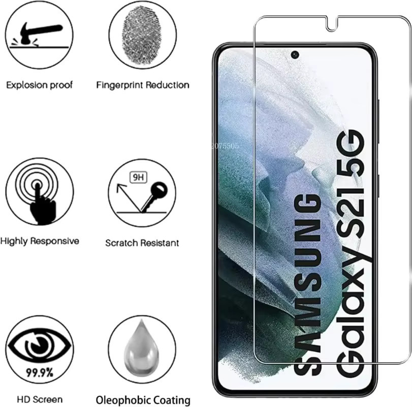3er-Pack Panzerglas Displayschutz für Samsung Galaxy S24 S23 Ultra S22 S21 S20 S10E S9 S8 in Transparent - Bild 2