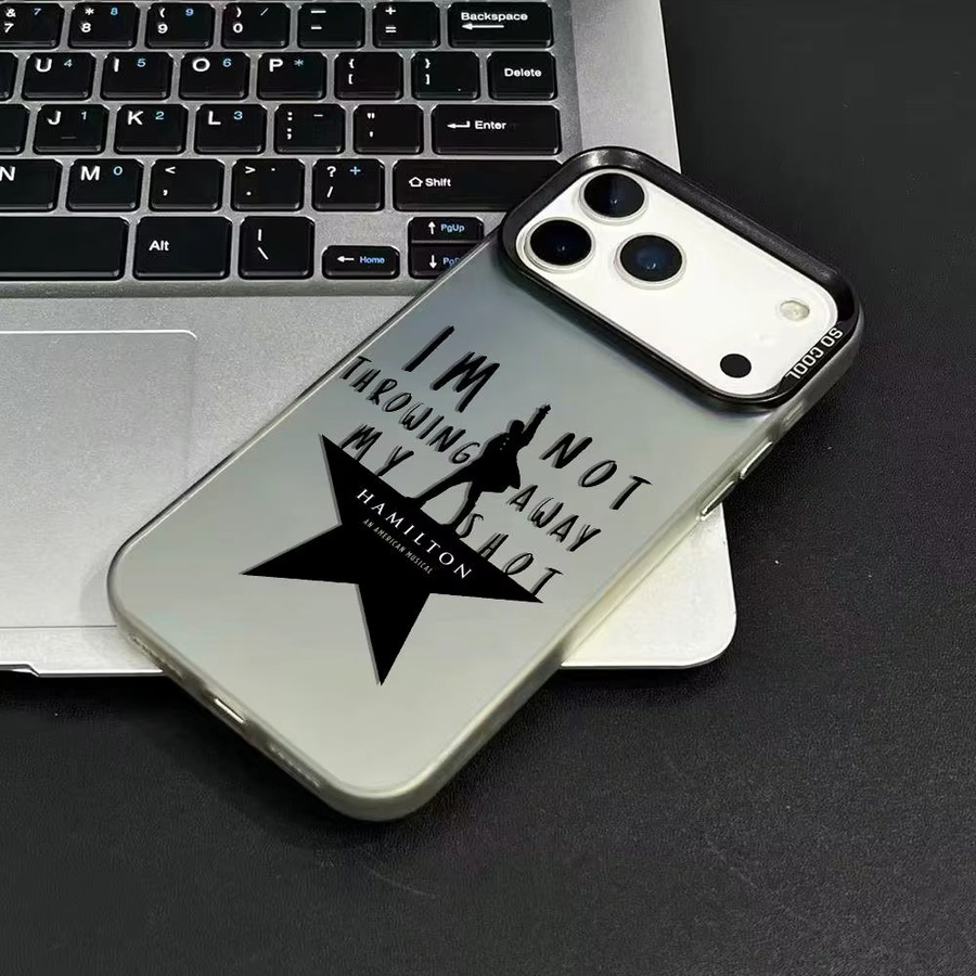 H-Hamilton Musical Lyrics Handyhülle für iPhone 17 16 15 14 13 12 11 Pro Max Air Matte Laser Aurora stoßfeste Funda, Multicolor - Bild 3