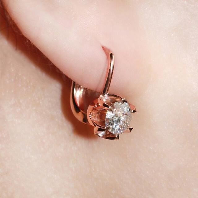 Wucifang Jewelry Creolen, Roségold, Zirkonia, Damen - Bild 1