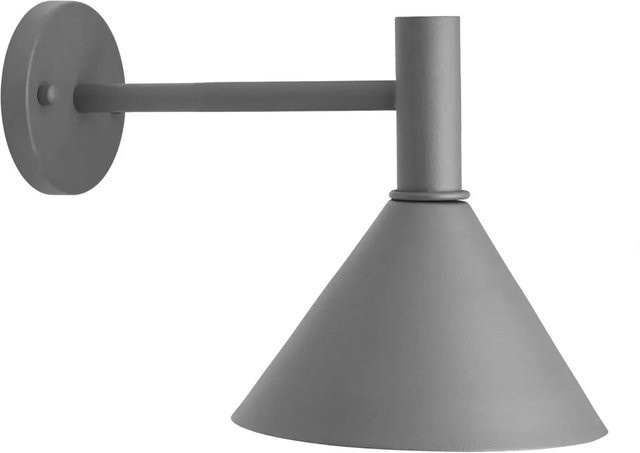 PR Home Mini Tripp Außenwandleuchte aus Metall in Grau, E27, IP44, B/H/T: 20 x 30 x 18 cm - Bild 1