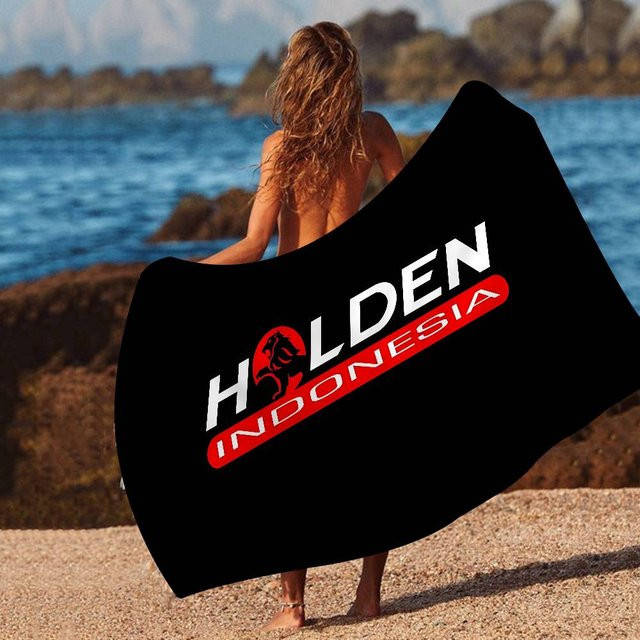 H-Holdens Mikrofaser Strandtuch aus Baumwolle und Polyester, schnelltrocknend und super saugfähig, Schwarz, B/H: 30 x 60 cm - Bild 1