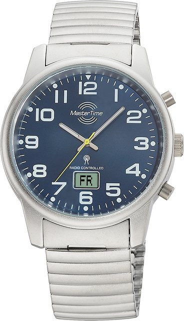 Master Time Herrenuhr, Funkuhr, 41 mm, Zugband - Bild 1