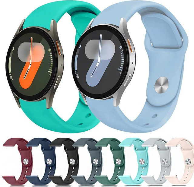 Uhrenarmband Silikon, Schwarz, Unisex - Bild 1