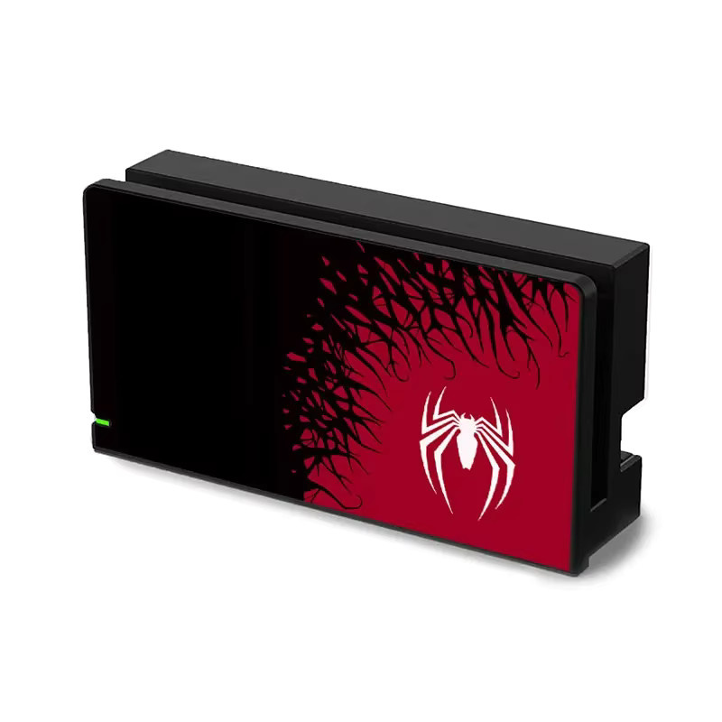 Dekorative Frontplatte im Spider Theme als Schutzhülle für deine Nintendo Switch OLED TV Dock Station, Mehrfarbig - Bild 4