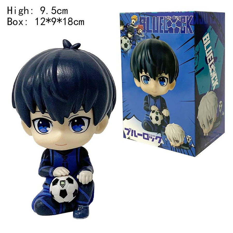 Yiran toy 1 Blue Lock Nagi Seishiro Isagi Yoichi Figur Sitzende Pose 10cm - Bild 2
