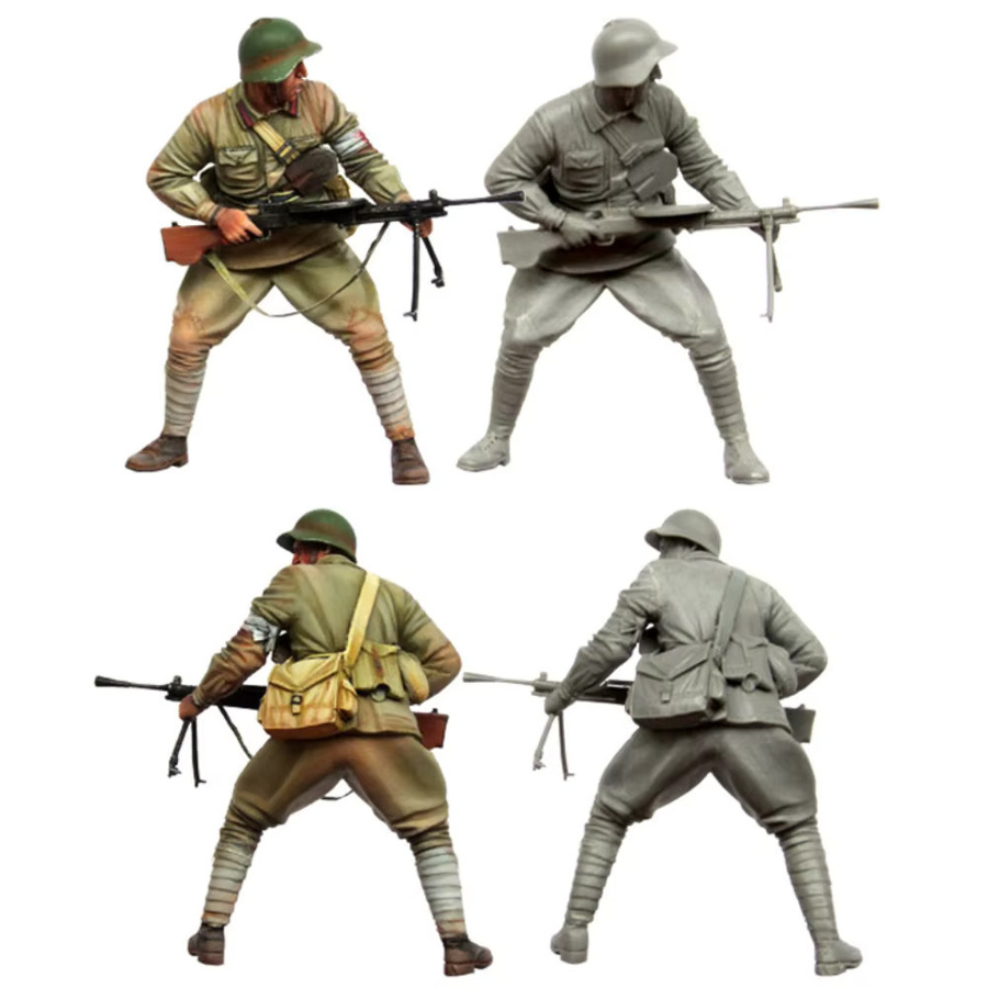 GK Russische Infanterie, Soldatenmodell, 1/35, unmontiert und unbemalt, DIY-Bausatz - Bild 2