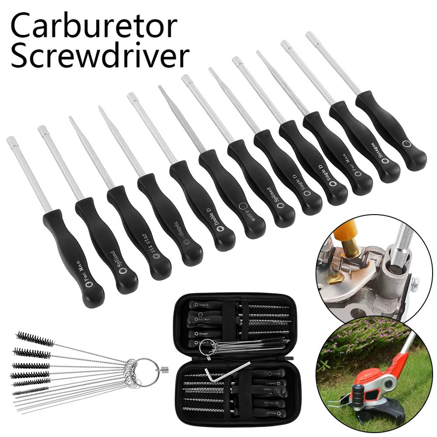 25-teiliges professionelles Vergaser-Einstellwerkzeug-Set von ZAMA mit Innensechskant-Schraubendrehern, Reinigungsbürste und Nadel für STIHL und Husqvarna - Bild 4