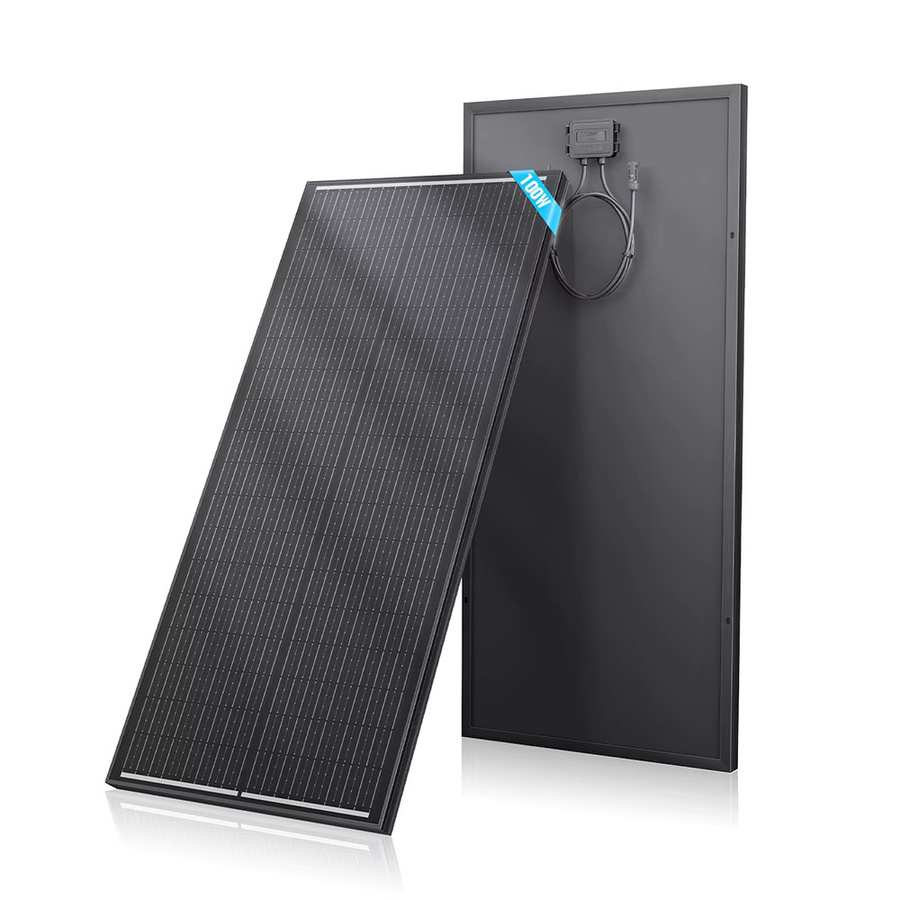 Rvpozwer Starres Solarmodul N-Typ Monokristallines Silizium in Schwarz für Hausdach, Balkon und Garten - Bild 4