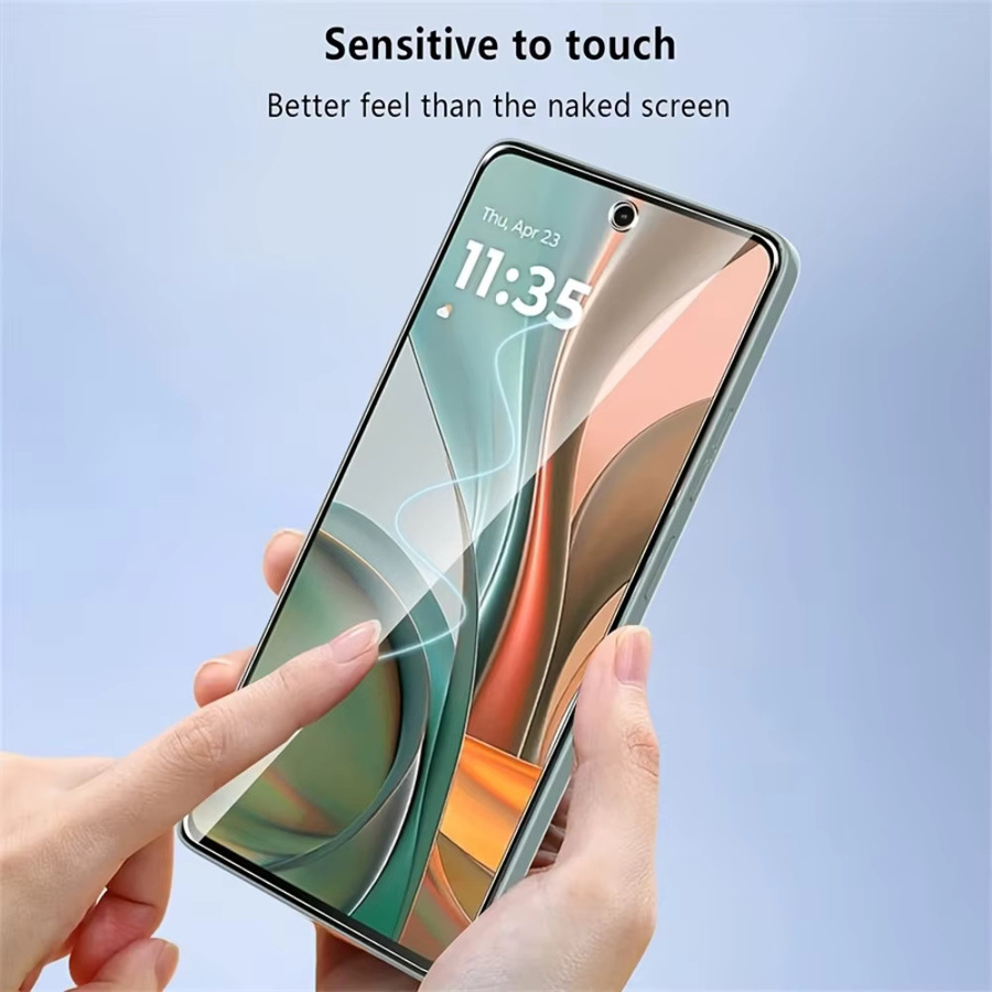 NNBILI 4 Stück HD Full Coverage Displayschutzfolie aus gehärtetem Glas für Motorola Moto G66j G66y G56 E15 G05 G15 in Transparent - Bild 2
