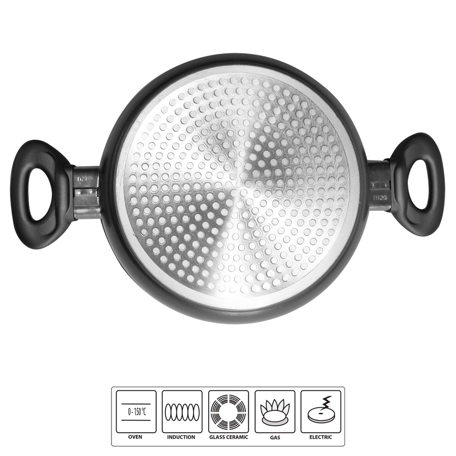 STONELINE Gourmundo Kochtopf mit Glasdeckel, Durchmesser: 24 cm, Antihaftbeschichtung - Bild 2