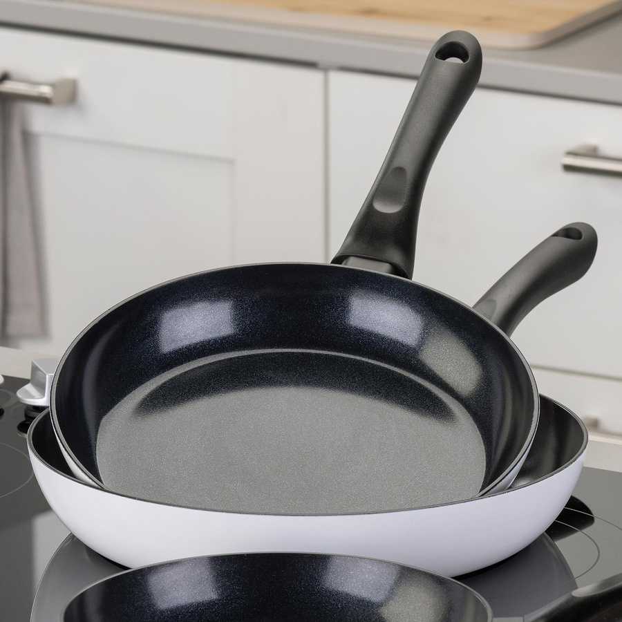 Fackelmann Pfannen-Set Arcadalina aus Keramik in Weiß, 2-teilig, Ø 24 cm und Ø 28 cm - Bild 2