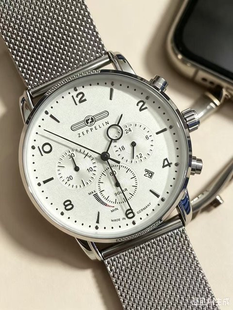 Zeppelin Armbanduhr Automatik, Edelstahl, Silber, Herren - Bild 1