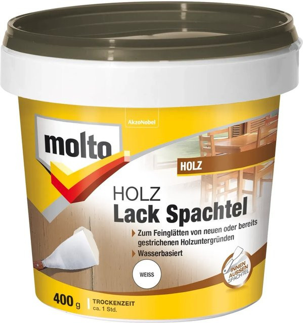 Molto Holz-Lackspachtel in Weiß, 400 g - Bild 1