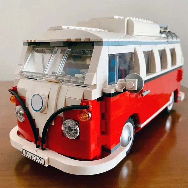 Potdemiel Technischer T1 Camper Van Bus, Fahrzeugmodell, 1332 Teile - Bild 1