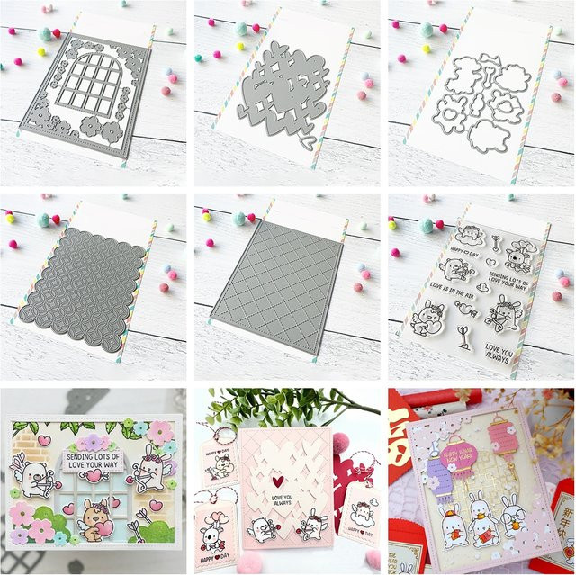 Metall-Briefmarken mit Herz- und Tier-Motiven für DIY-Bastelarbeiten und Valentinstag-Karten - Bild 1