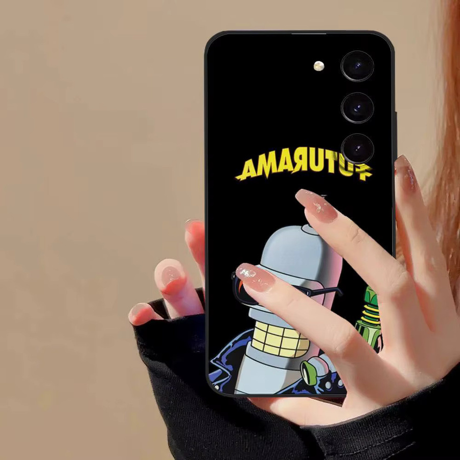 Handyhülle Bender Futurama Soft Cover für Samsung Galaxy S21 S22 S23 S24 S25 Ultra FE Plus 5G A52S in Schwarz - Bild 3