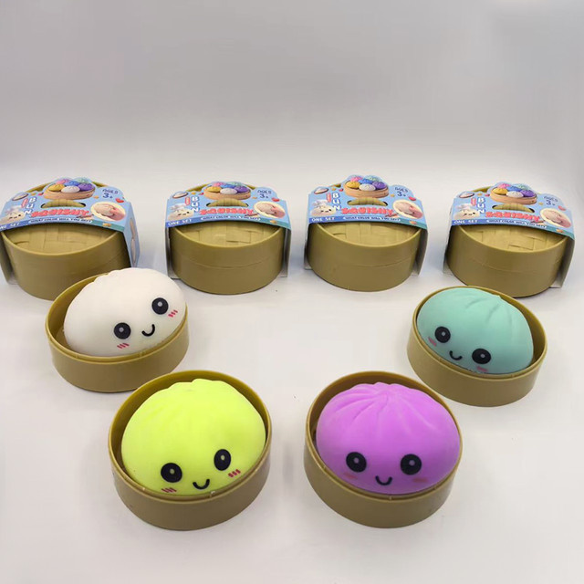 Bandai Dumpling-Squishies, sensorisches Quetschspielzeug, multicolour - Bild 1