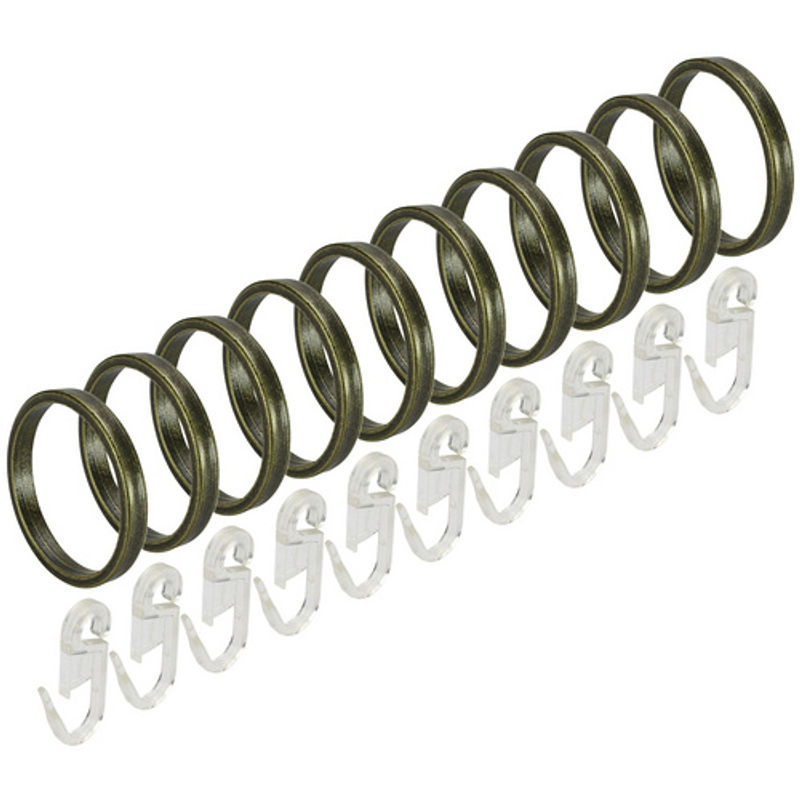 LIEDECO Gardinenring aus Metall in Braun, Durchmesser: 20 mm, Höhe: 28 mm - Bild 2