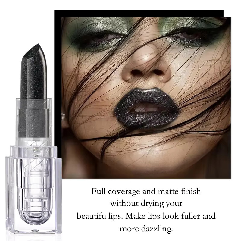 CHOOSE RASME Lippenstift, Schwarz, Glänzend, Unisex - Bild 4