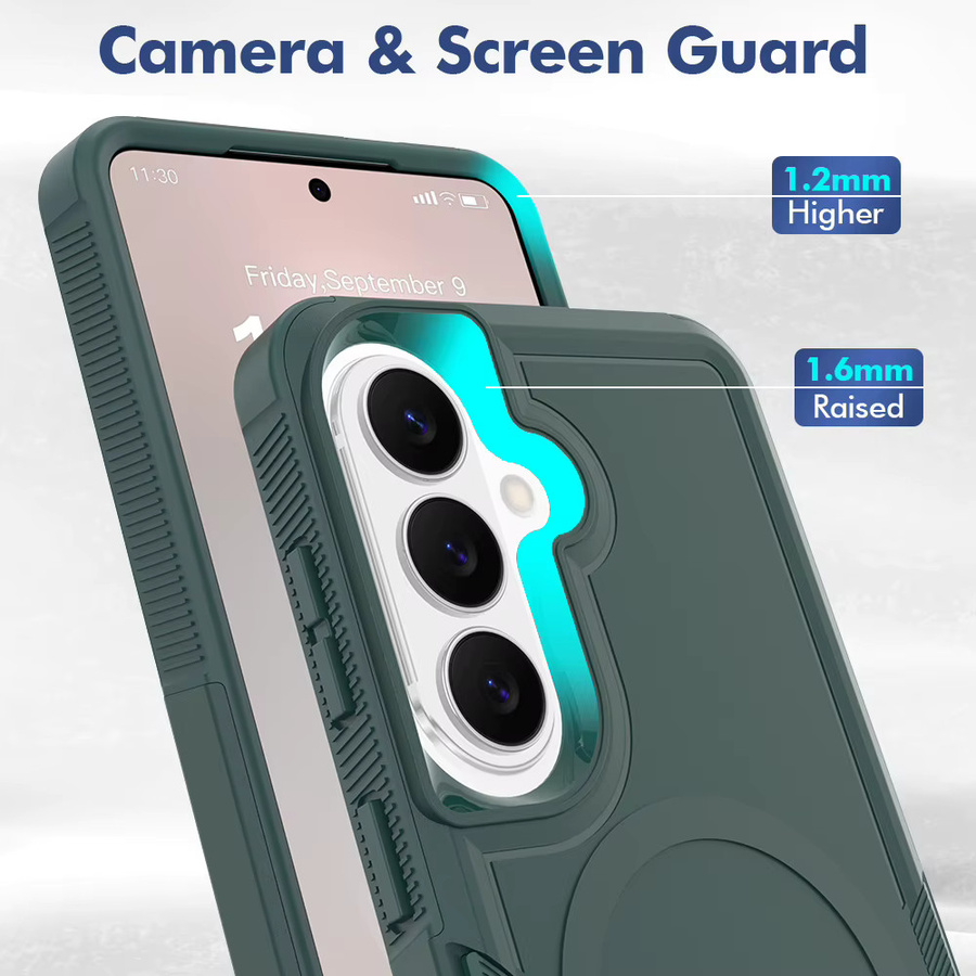 Magnetische Schutzhülle aus PC und TPU für Samsung Galaxy A57 A56 A37 A36 A27 A26 A17 A16 A07 A06 in Lila oder Grün - Bild 4
