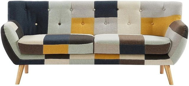 Vente-unique Sofa Serti in Patchwork-Optik, Mehrfarbig, Breite: 188 cm - Bild 1