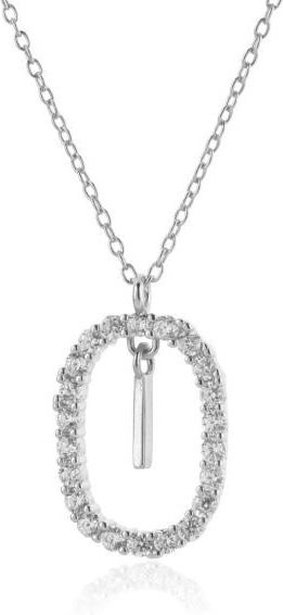 POMOiii Halskette 925 Silber, Gold, Zirkonia, Damen - Bild 1
