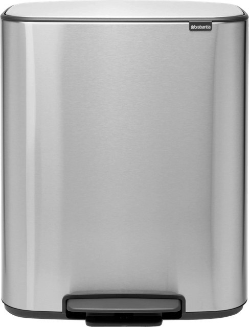 Brabantia Bo Pedal Bin Mülleimer 2 x 30 Liter Edelstahl Fingerprint Proof - Bild 1
