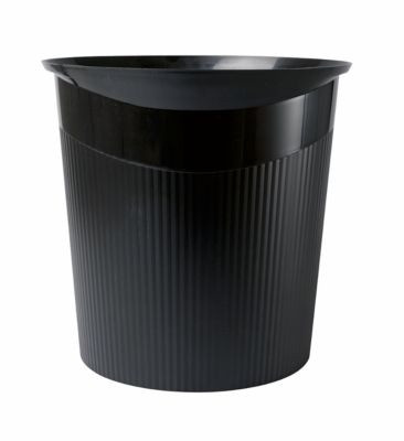 HAN Re-LOOP Papierkorb aus Recycling-Kunststoff, 13 l, Schwarz, Durchmesser: 28,8 cm, Höhe: 28,7 cm - Bild 2